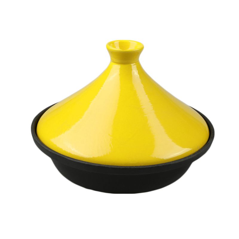 Cast Iron Tagine Pot Base with Ceramic Lid